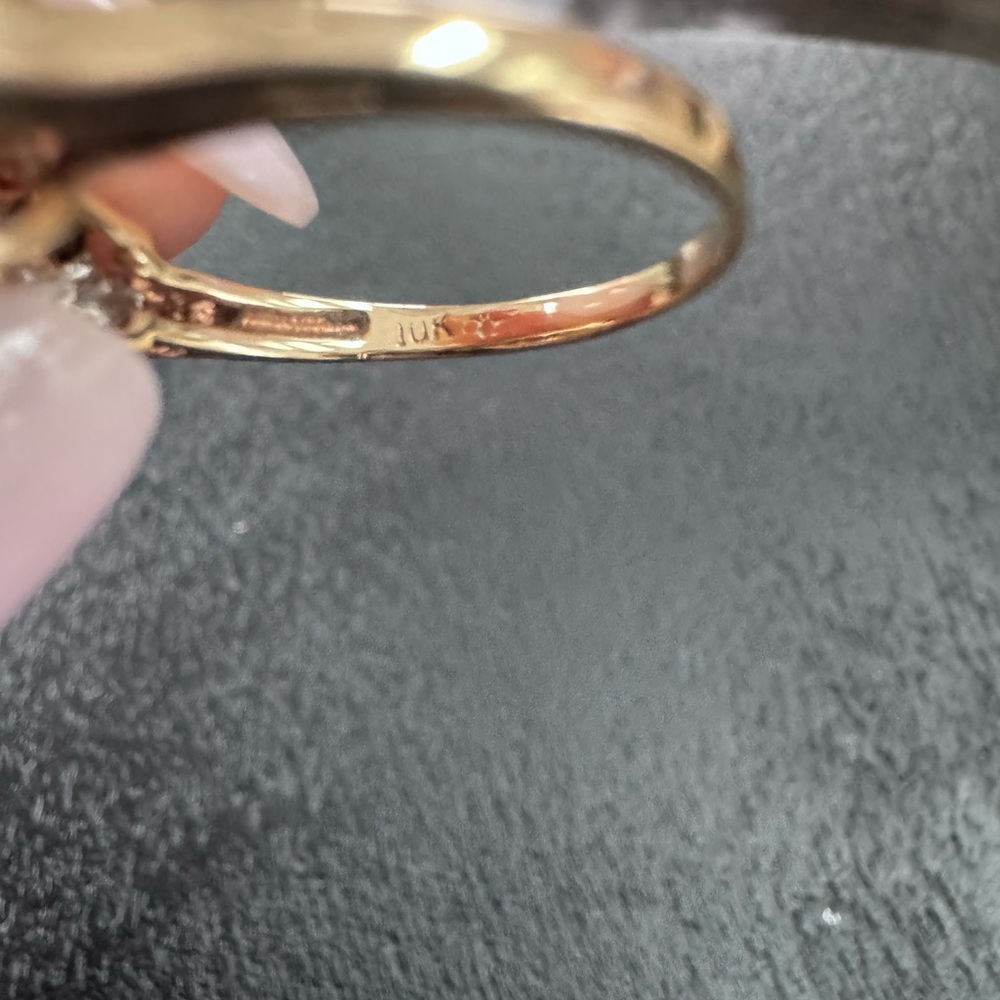 Sapphire & diamond 10k gold ring - Picture 6 of 9
